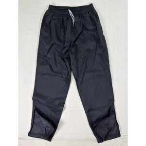 Nike Pants Boys XL 16-18 Black Nylon Pull On Lightweight Zip Ankle Joggers